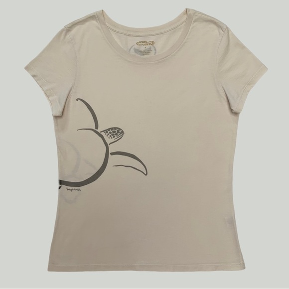 Crazy Shirts Short Sleeve Pima Tee Limited Edition Sea Turtle Swim Coconut Died - Picture 3 of 16